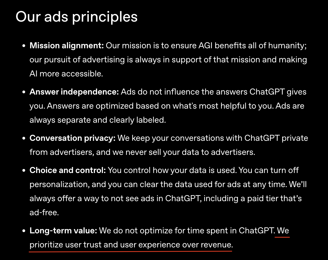 OpenAIの広告設計思想：ユーザー体験と文脈を最優先