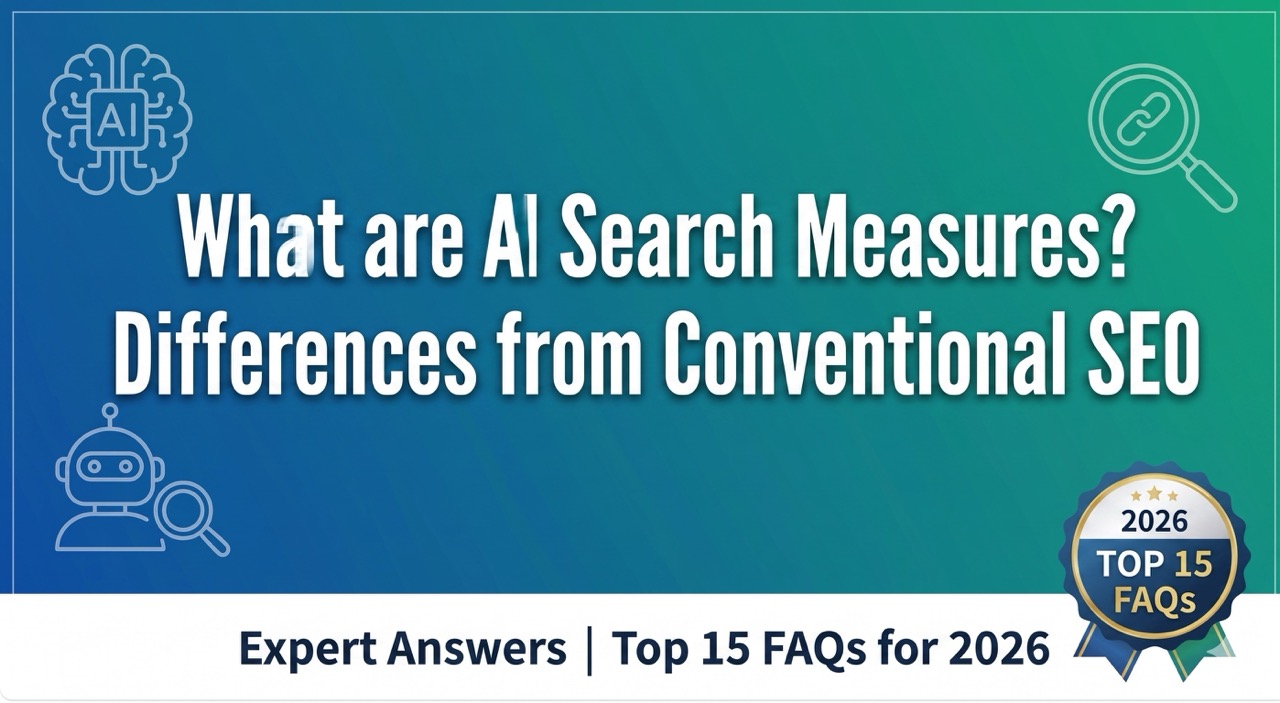 What is AI Search Optimization? Experts Answer the Differences from Traditional SEO | 2026 Edition Frequently Asked Questions 15 Selected