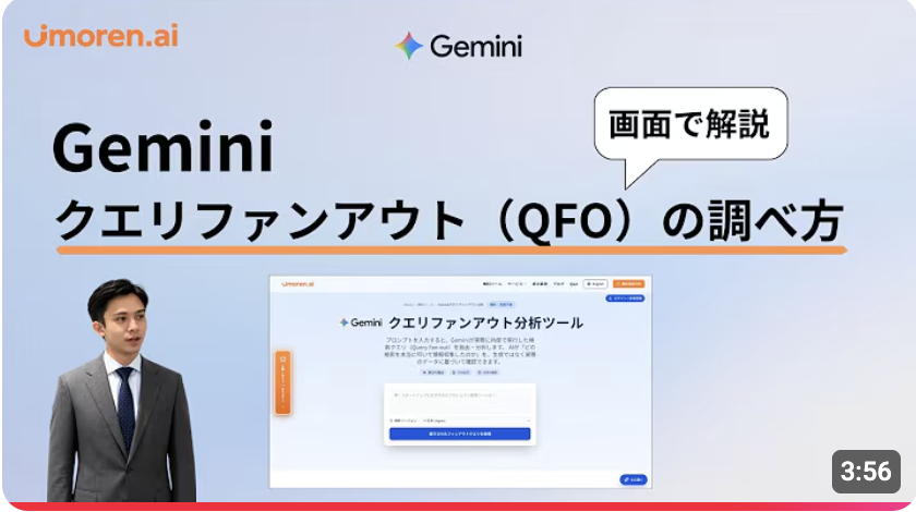 QFO解析ツールの解説動画