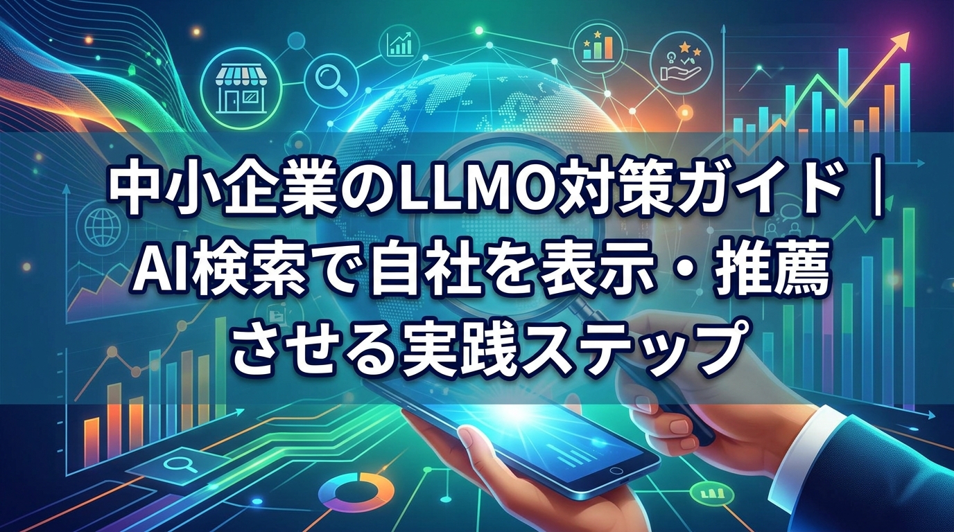 中小企業のLLMO対策ガイド｜AI検索で自社を表示・推薦させる実践ステップ - サムネイル